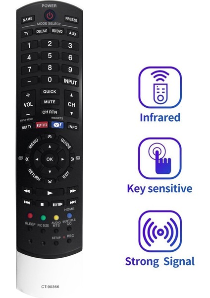 CT-90366 LCD Tv Için Uzaktan Kumandayı Değiştirin 24SL415U 32SL415Y 55SL417U 32SL415 24SL415 40S51U 42SL417U 46SL417 32SL415U (Yurt Dışından)