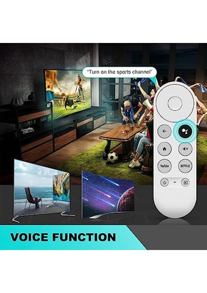 Google Tv Googlechromecast 2020 W3JD Için Yedek G9N9N Sesli Bluetooth Ir Uzaktan Kumanda (Yurt Dışından)