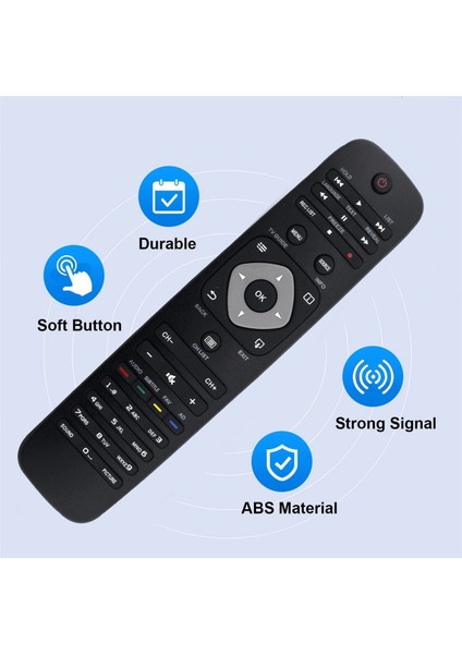 LED LCD Tv Için 42PFT4001 32PHT4001 Uzaktan Kumandayı Değiştirin 996596004544 32PHS4001/12 32PHT4001/12 32PHT4001/60 42PFT4 (Yurt Dışından)