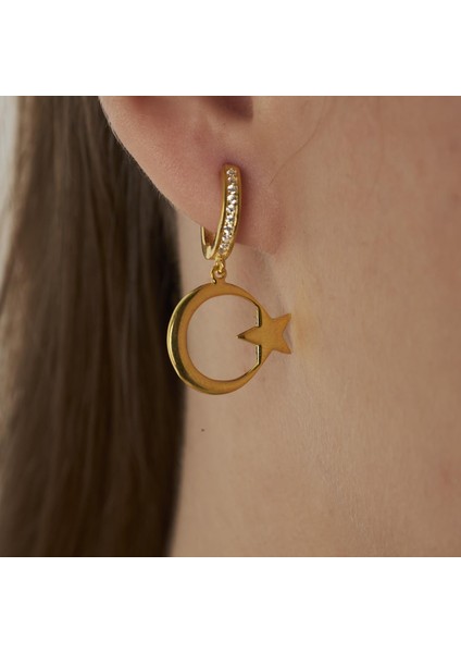 Ay Yıldız Küpeleri modelleri