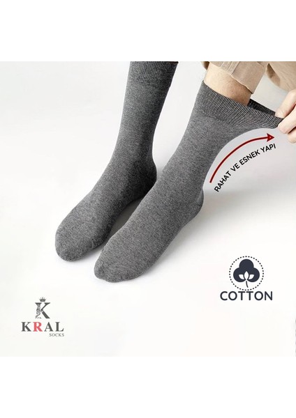 Kral Socks Erkek 5 Adet Yazlık Penye Orta Uzun Çorap