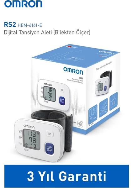 OMRON RS2 30 Ölçüm Hafızalı Bilekten Ölçer Tansiyon Aleti