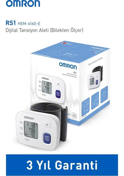 OMRON RS1 Kolay Taşınabilir Bilekten Ölçer Tansiyon Aleti