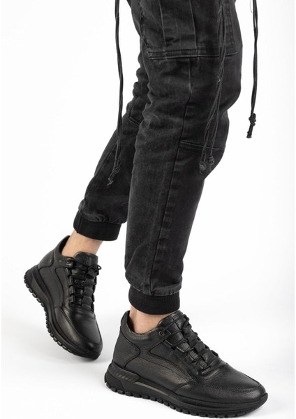 Hakiki Deri Siyah Erkek Deri Bot Mrd16-102500