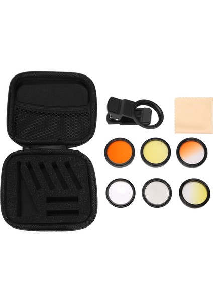 Akvaryum Lensi Balık Tankı Telefonu Kamera Lens Filtresi 6 In 1 Makro Lens Sarı Lens Filtresi Mercan Kayalığı Akvaryum Fotoğrafçılığı (Yurt Dışından)