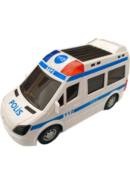 Sesli Işıklı Çarp-Dön Polis Arabası 20 cm