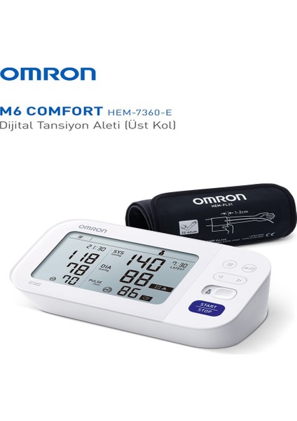 OMRON M6 Comfort HEM-7360-E Dijital Koldan Ölçer Tansiyon Aleti