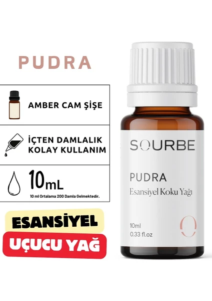 Pudra Esansiyel Uçucu Koku Yağı Buhurdanlık Yağı Ortam Oda Kokusu Difüzör Esansı Hobi Esansı 10ML