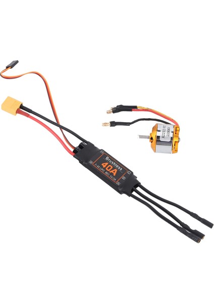 2212 KV2200 Motor + 40A Fırçasız Esc XT60 Rc Motor Esc Drone Helikopter Yükseltme Aksesuarları Için Set (Yurt Dışından)