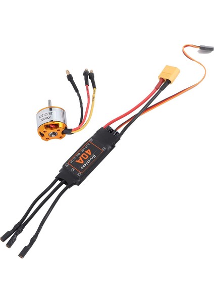 2212 KV2200 Motor + 40A Fırçasız Esc XT60 Rc Motor Esc Drone Helikopter Yükseltme Aksesuarları Için Set (Yurt Dışından)