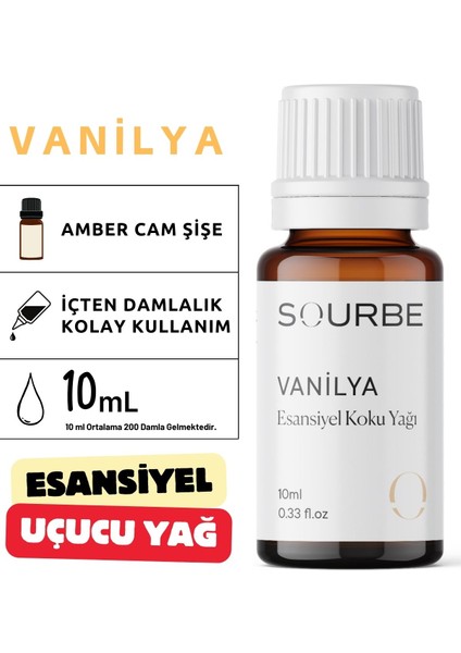 Vanilya Esansiyel Uçucu Koku Yağı Buhurdanlık Yağı Ortam Oda Kokusu Difüzör Esansı Hobi Esansı 10ML