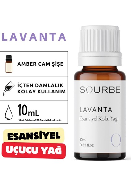 Lavanta Esansiyel Uçucu Koku Yağı Buhurdanlık Yağı Ortam Oda Kokusu Hobi Esansı Difüzör Esansı 10ML