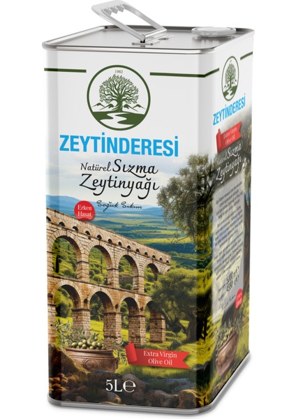 Zeytin Deresi Zeytinderesi Natürel Sızma Soğuk Sıkım 5lt.