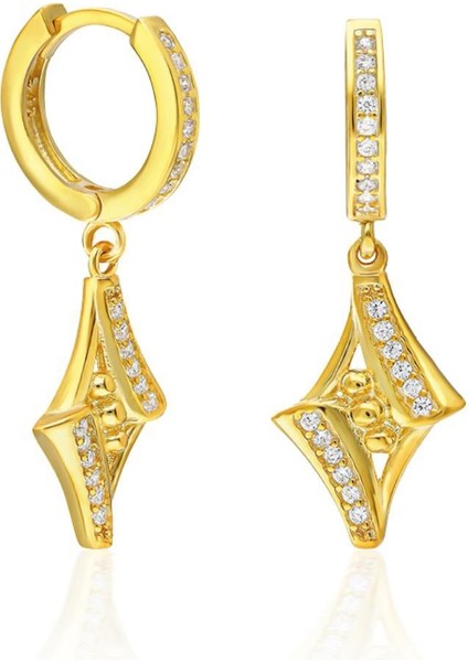 Parıltılı Disk Küpeler