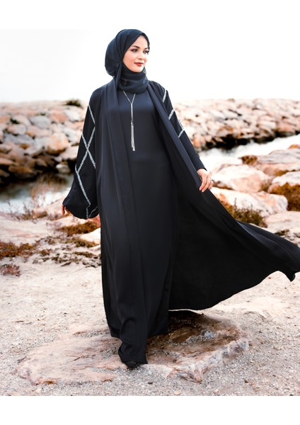 Çok Şık Harika Siyah Abiye