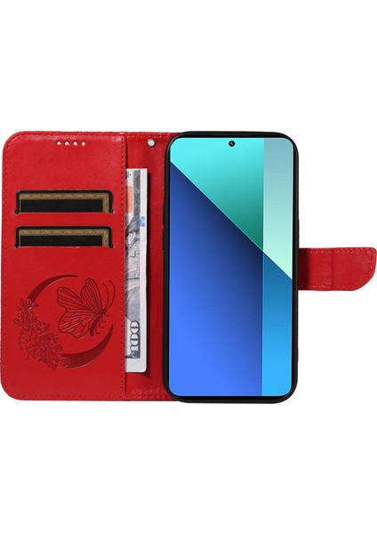 Xiaomi Redmi Note 13 4g Telefon Pu Deri Flip Telefon Kapağı (Yurt Dışından)