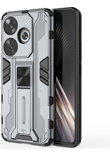 Xiaomi Poco F6 5g Pc + Tpu Sert Zırh Telefon Kılıfı ve Kickstand (Yurt Dışından)