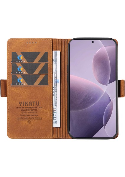 Xiaomi Poco F6 Pro 5g Deri Cüzdan Telefon Kılıfı (Yurt Dışından)