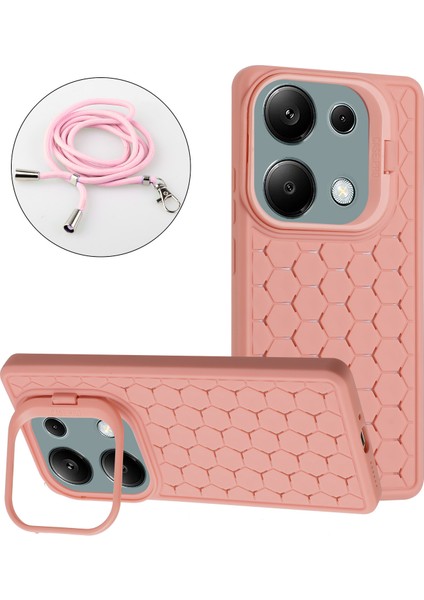 Xiaomi Redmi Note 13 Pro 4g / Poco M6 Pro 4g Tpu Kickstand Kapaklı Kordon (Yurt Dışından)