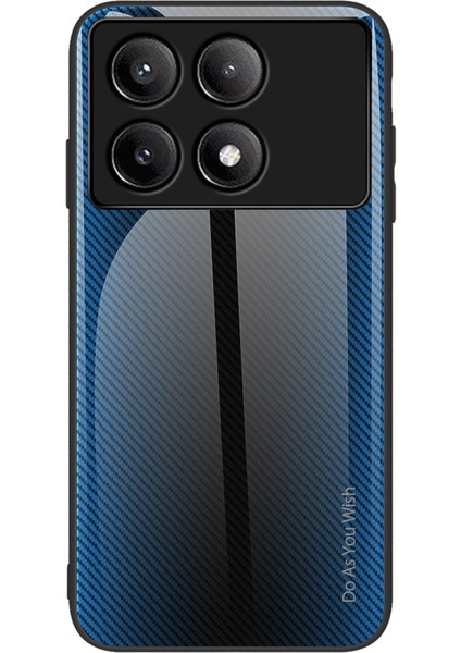 Xiaomi Poco F6 Pro 5g Tpu+Temperli Cam Karbon Fiber Doku Telefon Kapağı (Yurt Dışından)