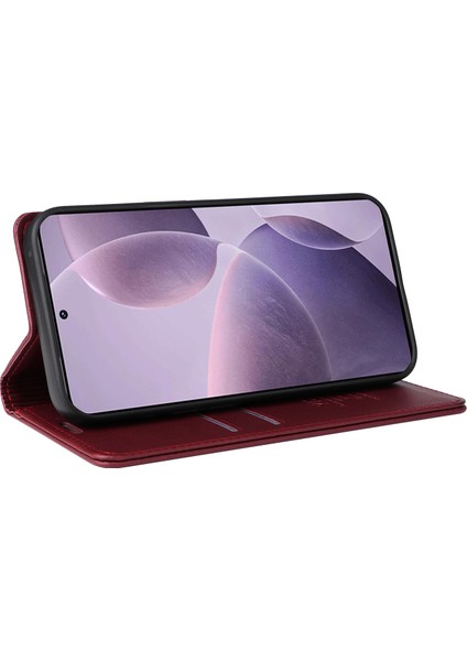 Xiaomi Poco F6 Pro 5g Standı Pu Deri Telefon Kapağı (Yurt Dışından)