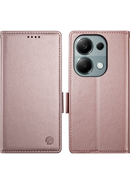 Xiaomi Redmi Note 13 Pro 4g / Poco M6 Pro 4g Folio Standı Deri Telefon Kılıfı (Yurt Dışından)