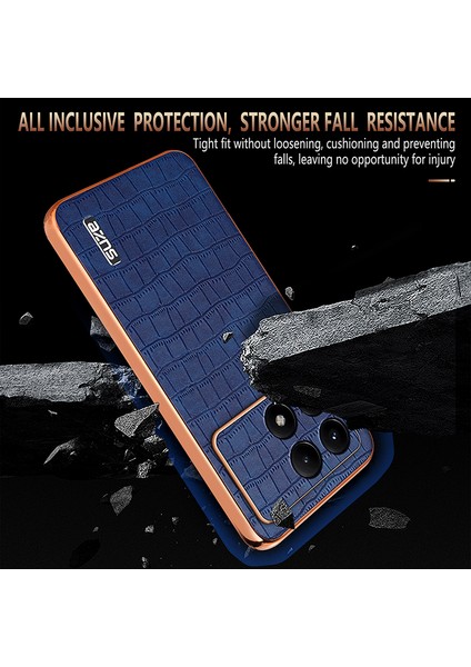 Xiaomi Poco F6 Pro 5g Timsah Dokulu Pu Deri Arka Kapak (Yurt Dışından)