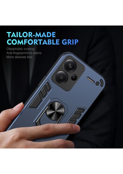 Xiaomi Redmi Note 13 Pro Plus 5g Dönen Kickstand Pc+Tpu Telefon Kapağı (Yurt Dışından)