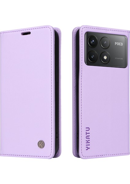 Xiaomi Poco F6 Pro 5g Standı Pu Deri Telefon Kapağı (Yurt Dışından)