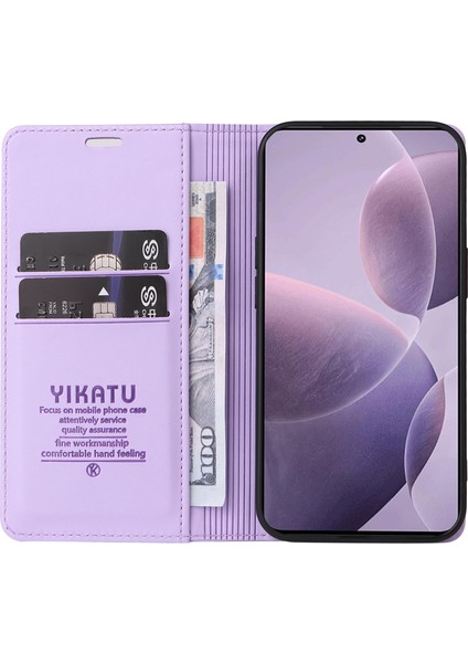 Xiaomi Poco F6 Pro 5g Standı Pu Deri Telefon Kapağı (Yurt Dışından)