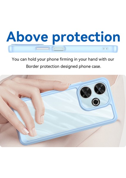Xiaomi Poco M6 4g / Redmi 13 4g Tpu+Akrilik Düşmeyi Önleyici Telefon Kapağı (Yurt Dışından)