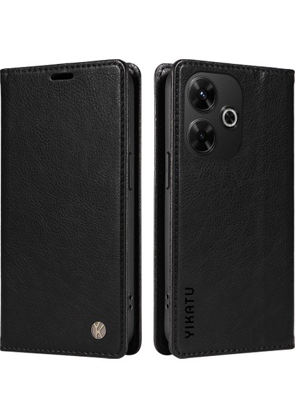 Xiaomi Redmi 13 4g Litchi Doku Deri Telefon Kılıfı (Yurt Dışından)