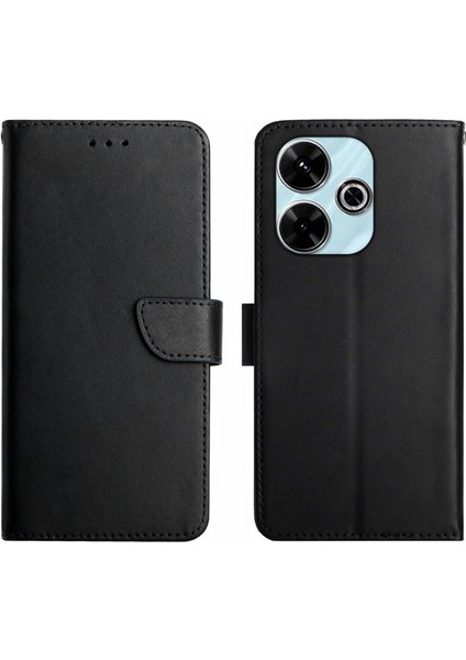 Xiaomi Redmi 13 4g Nappa Dokulu Hakiki Inek Deri Flip Telefon Kapağı (Yurt Dışından)