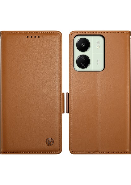 Xiaomi Redmi 13C / Poco C65 4g / Poco M6 5g Kart Tutucu Deri Halkalı Telefon Kılıfı Kapağı (Yurt Dışından)