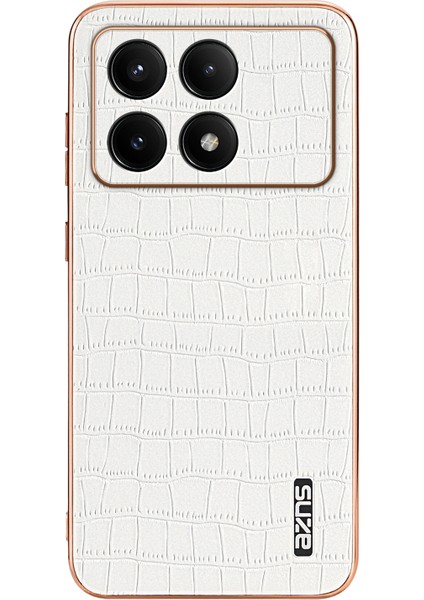 Xiaomi Poco F6 Pro 5g Timsah Dokulu Pu Deri Arka Kapak (Yurt Dışından)
