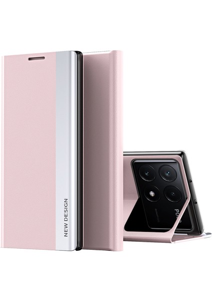 Xiaomi Poco F6 Pro 5g Standı Çizilmez Deri Telefon Kapağı (Yurt Dışından)