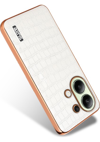 Xiaomi Redmi Note 13 4g Timsah Dokulu Pu+Tpu Arka Telefon Kapağı (Yurt Dışından)