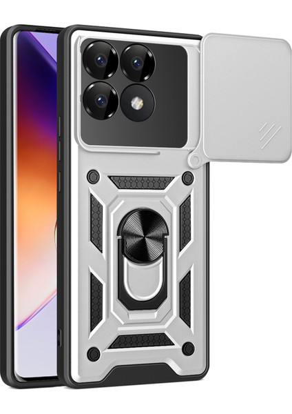 Xiaomi Poco F6 Pro 5g Pc+Tpu Kickstand Telefon Kabuğu (Yurt Dışından)