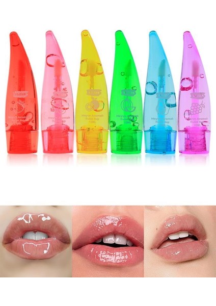 Meyve Aromalı Renkli 6'lı Dudak Yağı