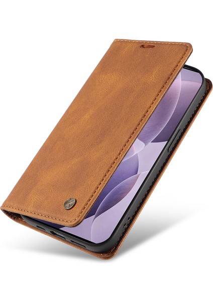 Xiaomi Poco F6 Pro 5g Cilt Dokunmatik Deri Telefon Kılıfı (Yurt Dışından)