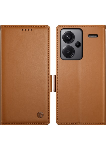 Xiaomi Redmi Note 13 Pro Plus 5g Deri Yan Manyetik Klipsler Telefon Cüzdan Kapağı (Yurt Dışından)
