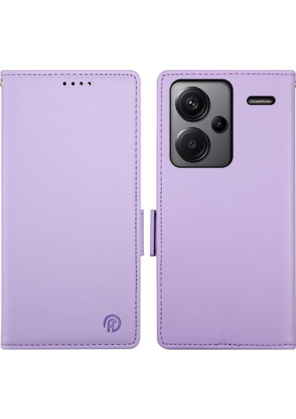 Xiaomi Redmi Note 13 Pro Plus 5g Deri Yan Manyetik Klipsler Telefon Cüzdan Kapağı (Yurt Dışından)