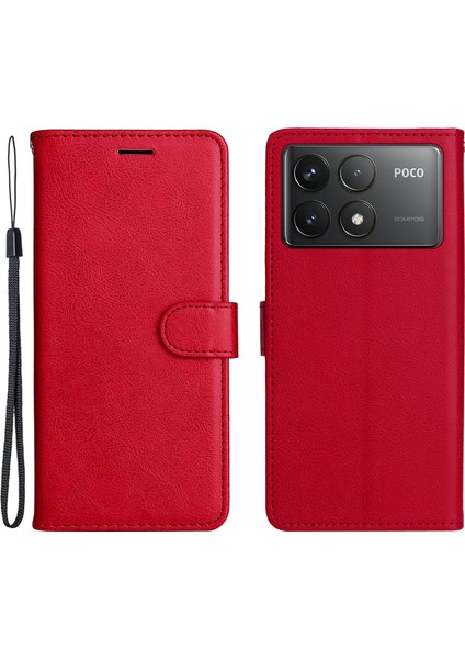 Xiaomi Poco F6 Pro 5g Cüzdan Çevirme Deri Telefon Kapağı (Yurt Dışından)