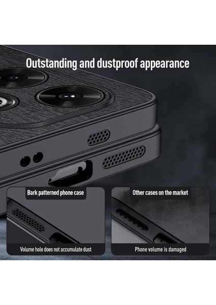 Xiaomi Redmi 13 4g Ahşap Doku Deri+Pc+Tpu Hibrit Telefon Kılıfı (Yurt Dışından)