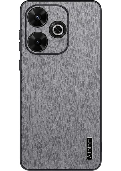 Xiaomi Redmi 13 4g Ahşap Doku Deri+Pc+Tpu Hibrit Telefon Kılıfı (Yurt Dışından)