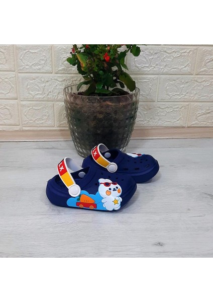 9041 Lacivert Beyaz Crks Erkek Çocuk Terlik