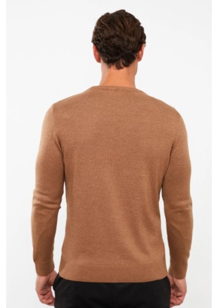 Erkek Bisiklet Yaka Regular Fit Tüylenme Yapmayan Triko Kazak fiyatları