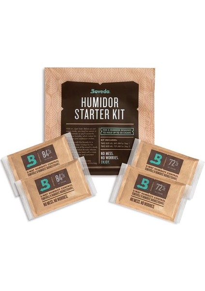 Humidor Başlangıç Kiti 84% + 72% 25-50 Puro Kapasitesi fiyatları