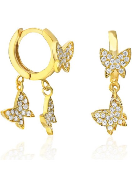 Çoklu Kelebek Küpeleri