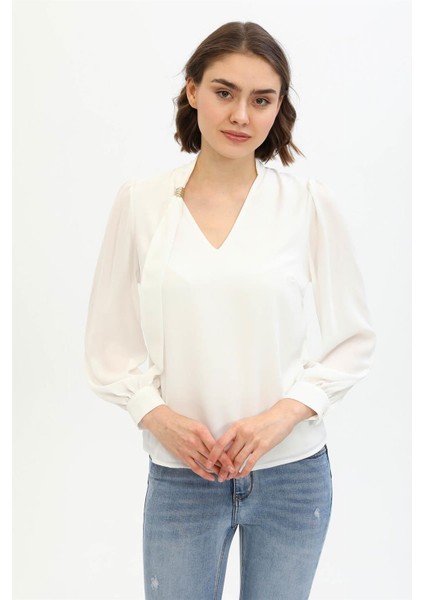 Fularlı Bluz